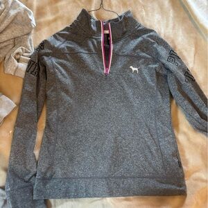 PINK Victoria's Secret Charcoal and Pink Pullover